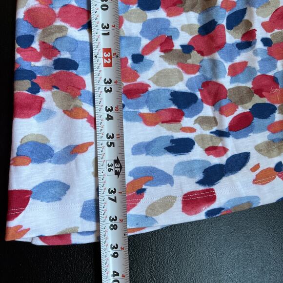 Chico's Dress Size 4/US 20 Multi Color Abstract Sleeveless Boho Tank Knee Length - Picture 9 of 9